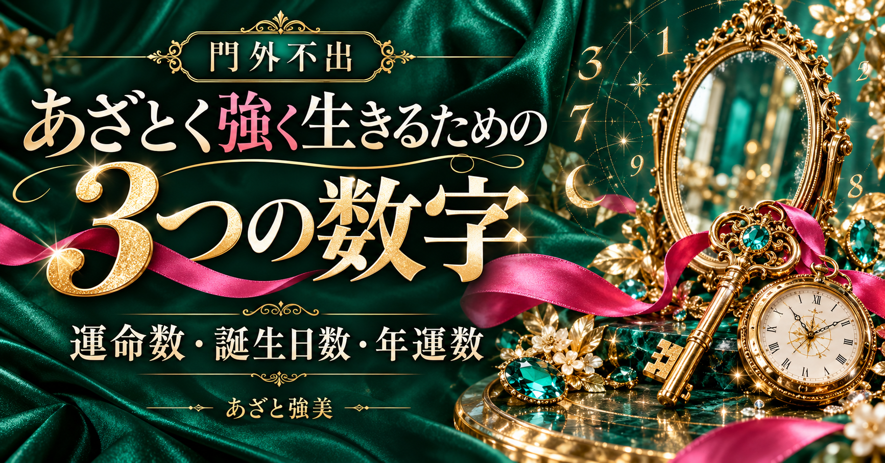 門外不出 あざとく強く生きるための3つの数字noteの表紙